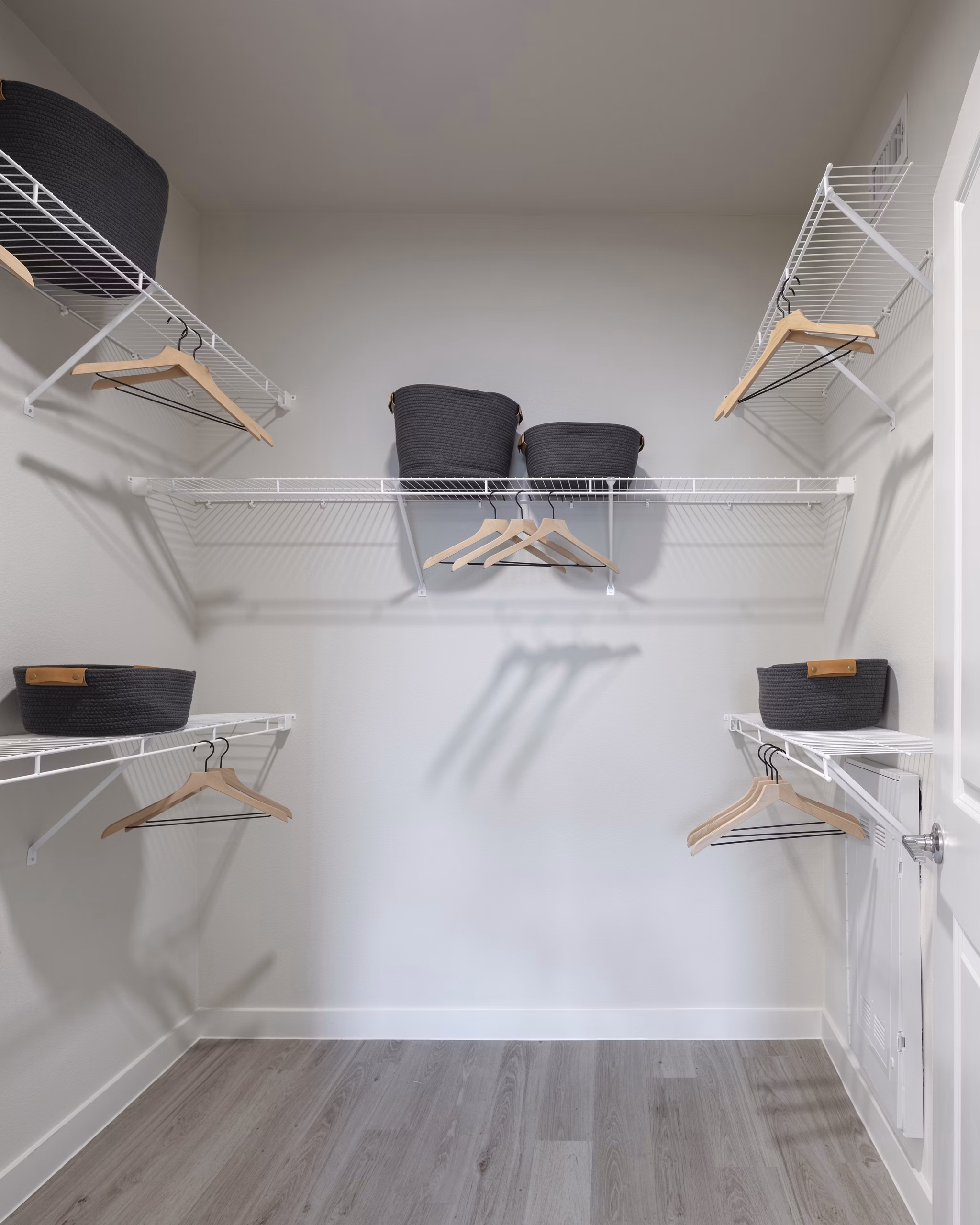 Walk-in closet with ample storage space at Prose Westover Hills Apartments