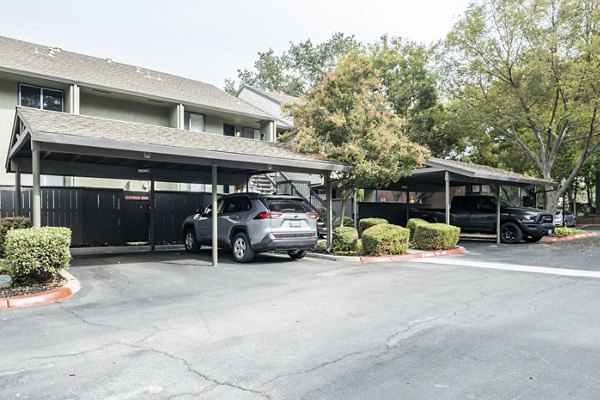 Covered parking at Avana Vista Point Apartments offering secure vehicle storage solutions