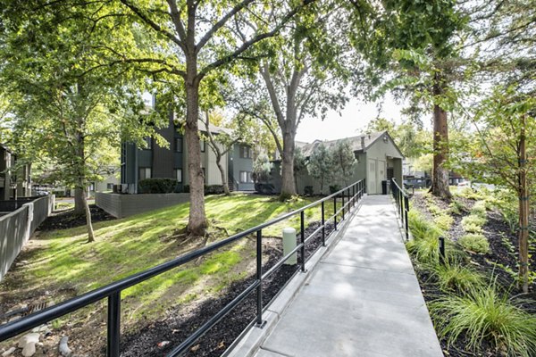 Avana Vista Point: Lush courtyard with seating and landscaping at luxury apartments