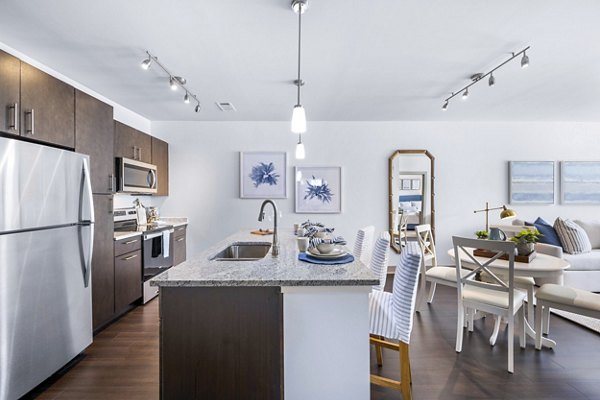 kitchen at The Landing at Vinnin Square Apartments