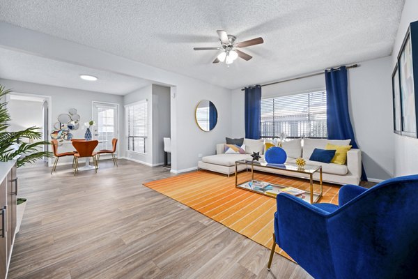 living room at Pointe at South Mountain Apartments