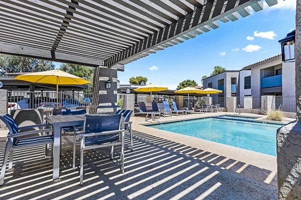 pool patio at Pointe at South Mountain Apartments