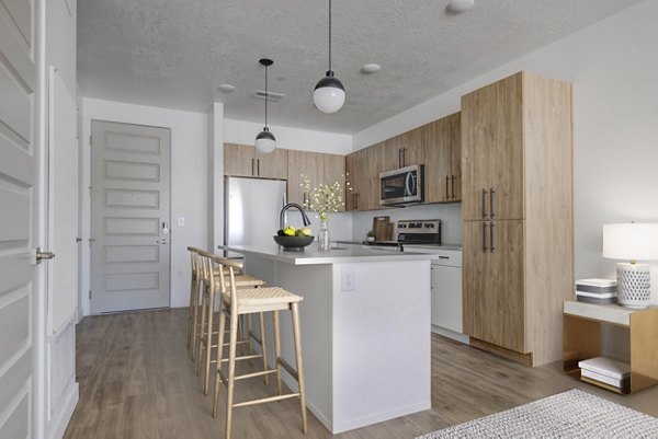kitchen at Embold Apartments 