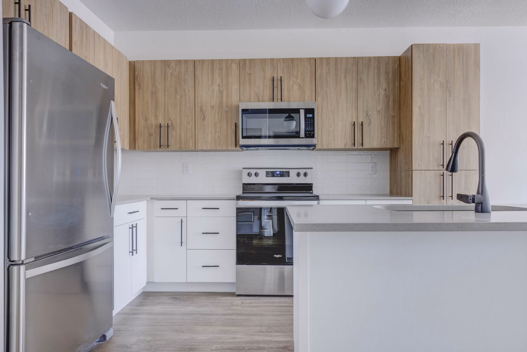 kitchen at Embold Apartments 