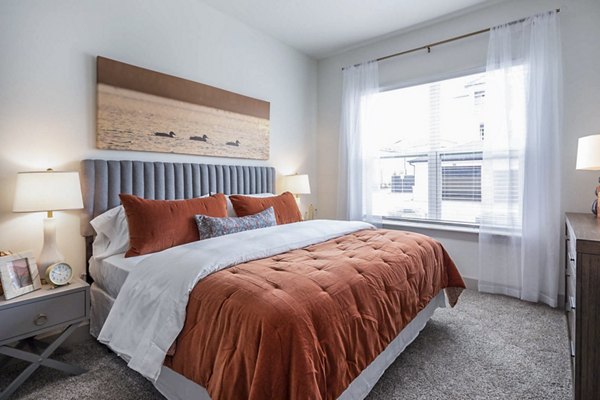 Cozy bedroom with stylish decor at Broadstone North Ridge Apartments