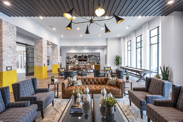Elegant clubhouse with modern furnishings at Broadstone North Ridge Apartments