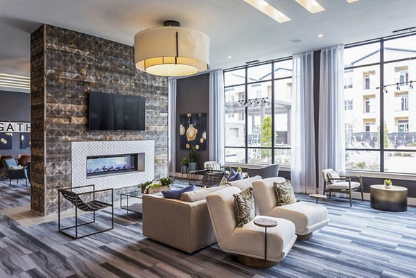 Elegant clubhouse with modern decor at Broadstone North Ridge Apartments