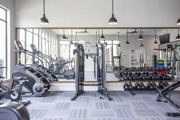State-of-the-art fitness center at Broadstone North Ridge Apartments featuring modern exercise equipment