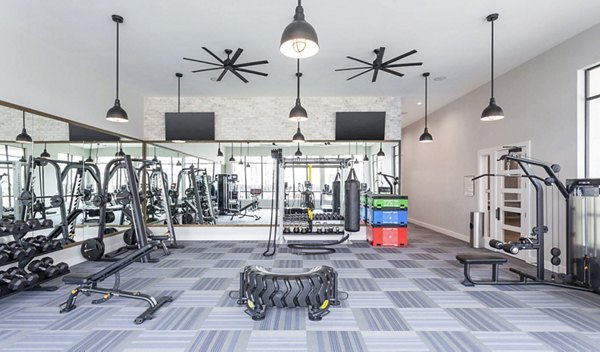 Modern fitness center with advanced equipment at Broadstone North Ridge Apartments for a healthy lifestyle