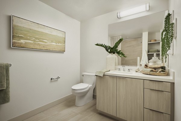 bathroom at Santal Thousand Oaks Apartments