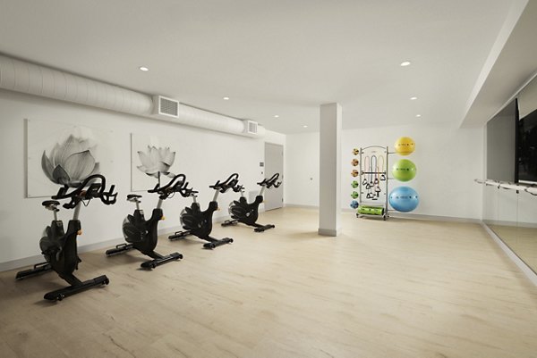 yoga/spin studio at Santal Thousand Oaks Apartments