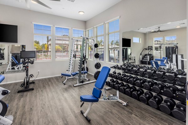 fitness center at Yardly McDowell Apartments