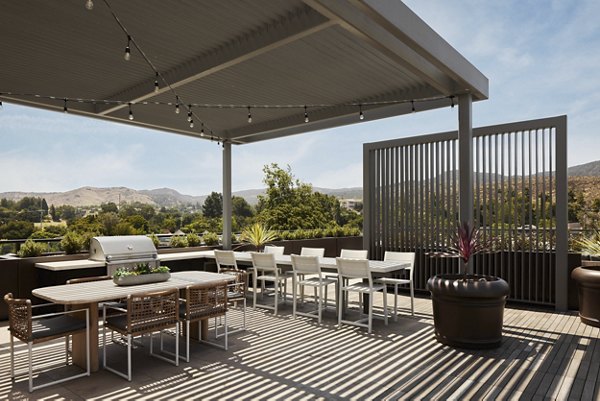 grill area at Santal Thousand Oaks Apartments