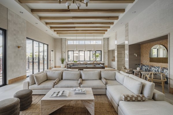 Chic clubhouse with stylish interior design at Lynwind Apartments
