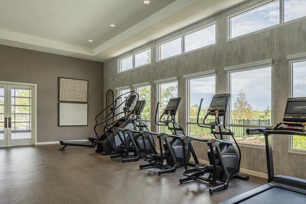 State-of-the-art fitness center with modern equipment at Lynwind Apartments