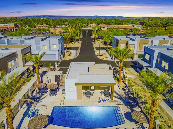 Resort-style outdoor pool at Town Surprise Apartment Townhomes offering relaxation and recreation in a tranquil setting