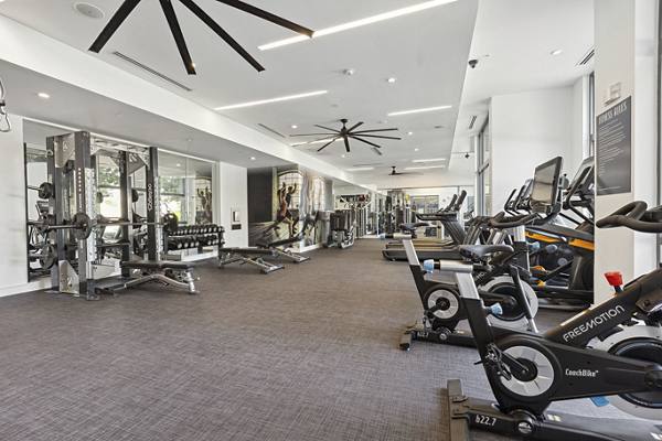 fitness center at Midtown 205 Apartments