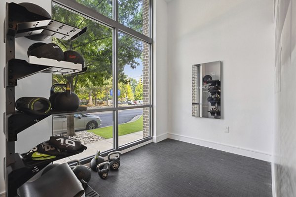 fitness center at Midtown 205 Apartments