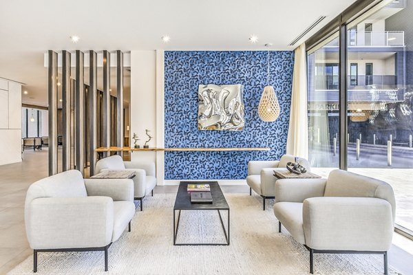 Clubhouse featuring modern design and comfortable seating at Parc Haven Apartments luxury complex