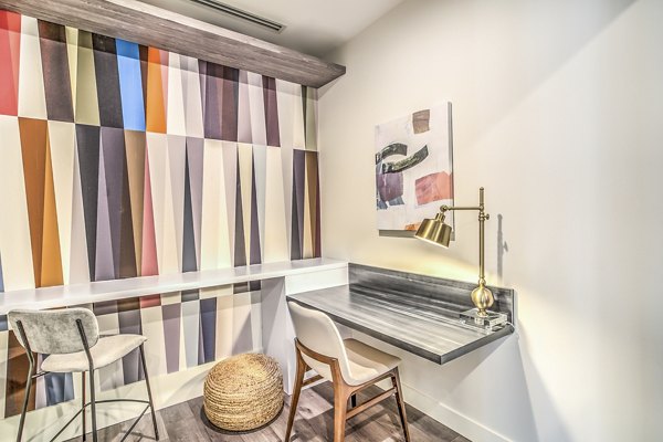 Elegant clubhouse featuring modern design at Parc Haven Apartments