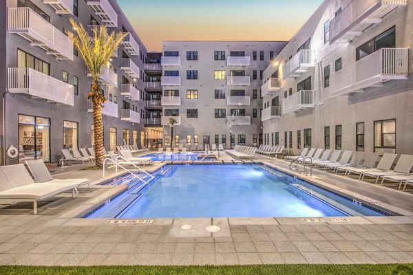 Luxury pool with cabanas at Parc Haven Apartments by
