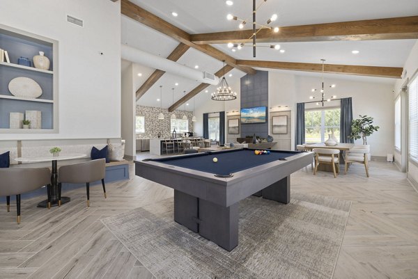 Spacious clubhouse with modern amenities at Banyan Silo Ridge Apartments, ideal for community gatherings and relaxation