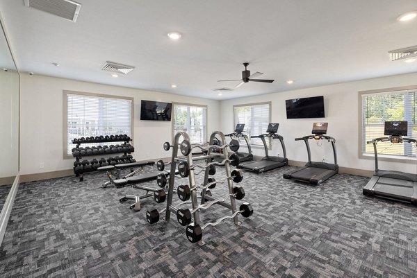 fitness center at Banyan Silo Ridge Apartments