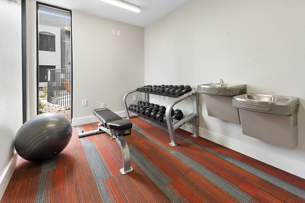 fitness center at Verve Apartments