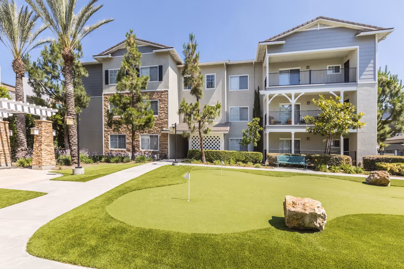 The Village on 5th Apartments: with putting practice green, luxury apartment community