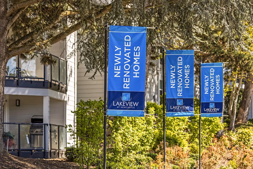 Lakeview at Newcastle: Elegant signage for luxury apartments in scenic Newcastle