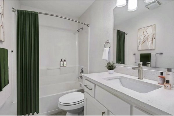 bathroom at Lakeview at Newcastle Apartments