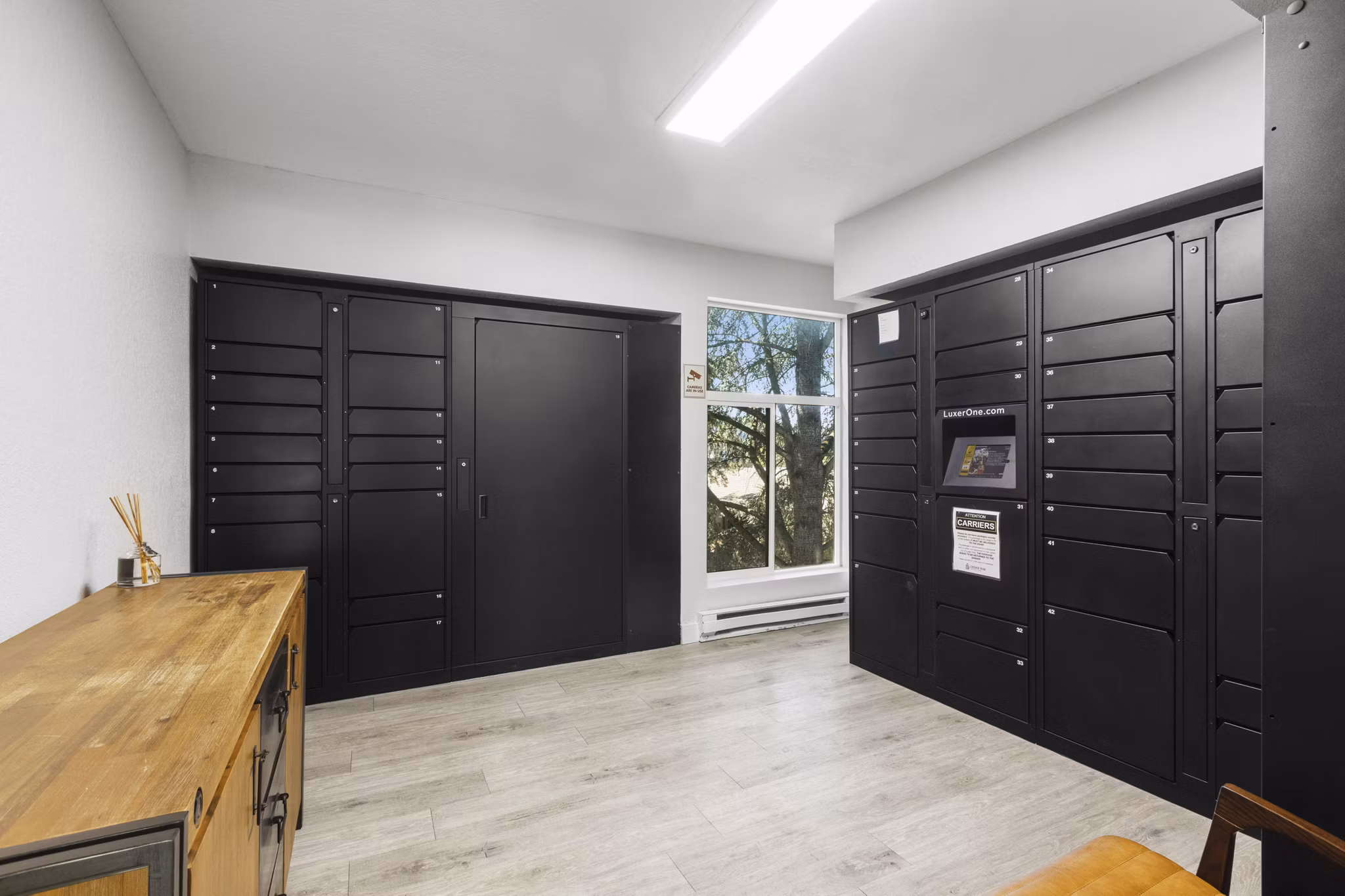 Automated parcel locker at Lakeview at Newcastle Apartments enhancing convenience for residents