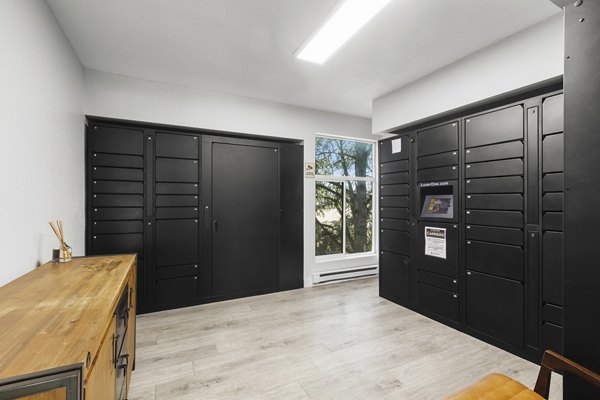 parcel locker at Lakeview at Newcastle Apartments