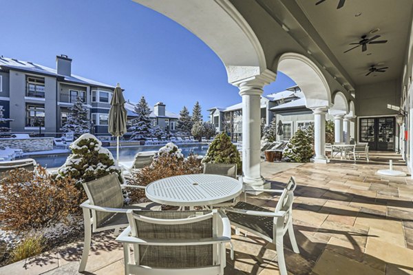 patio at Talon Hill Apartments