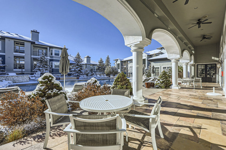 patio at Talon Hill Apartments