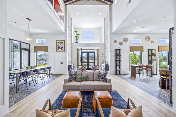 clubhouse/lobby at Elan Harvest Green Apartments