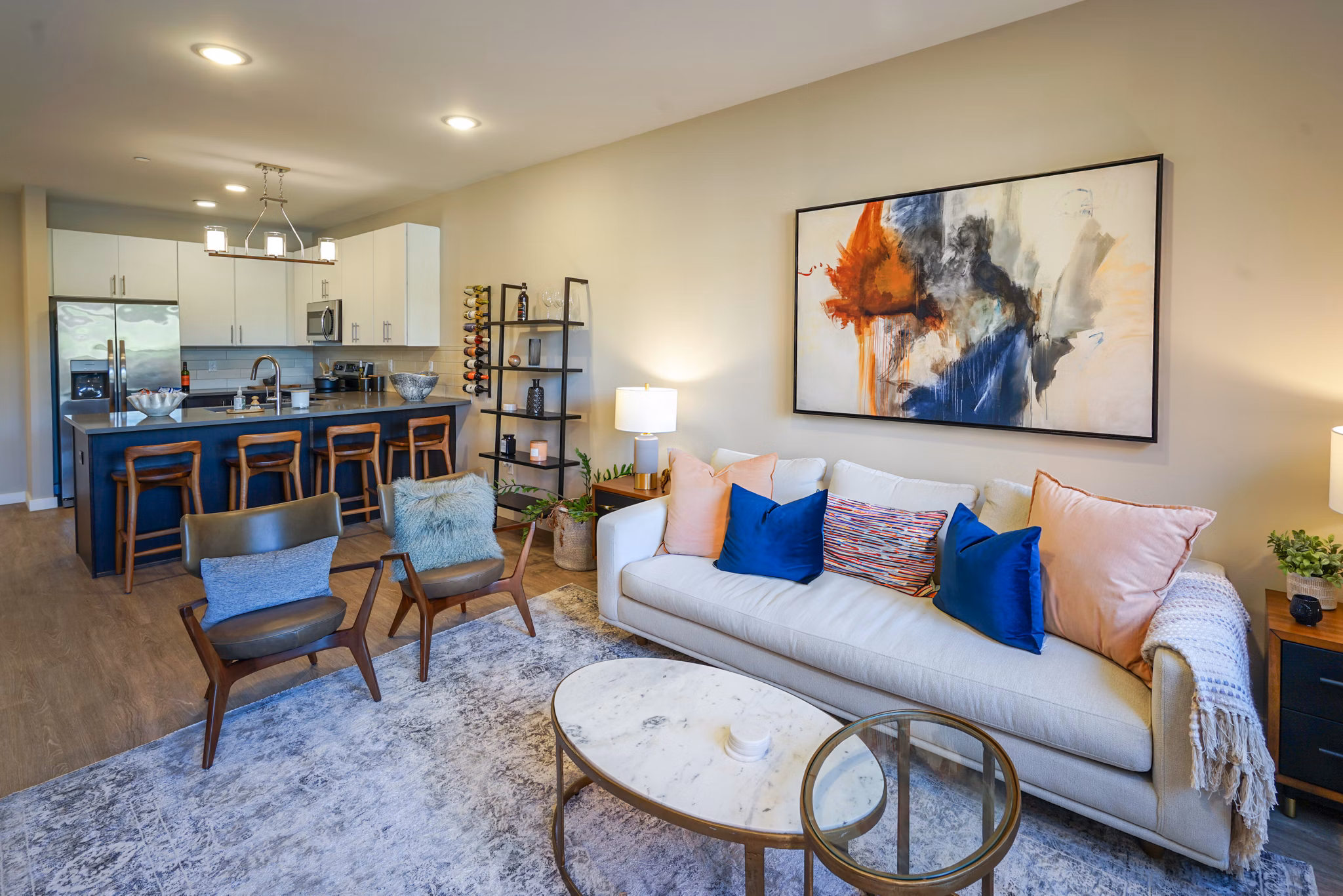 living room at JRG LoftsA Apartments 