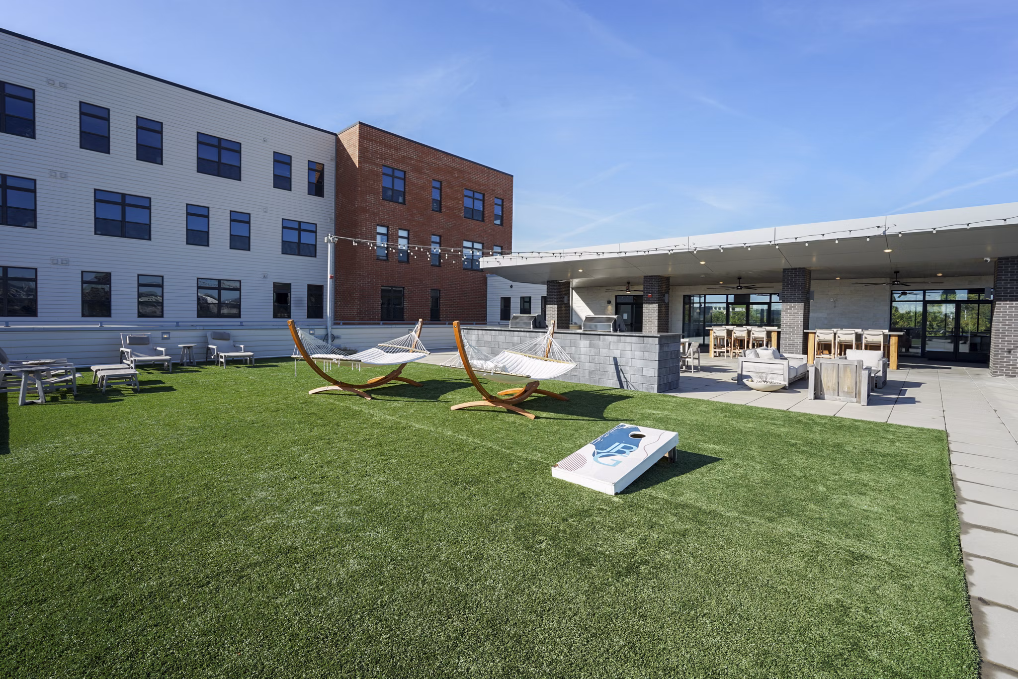 recreational area at JRG LoftsA Apartments 