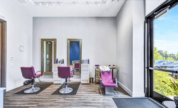 clubhouse hair salon at Avenu at Natick Apartments