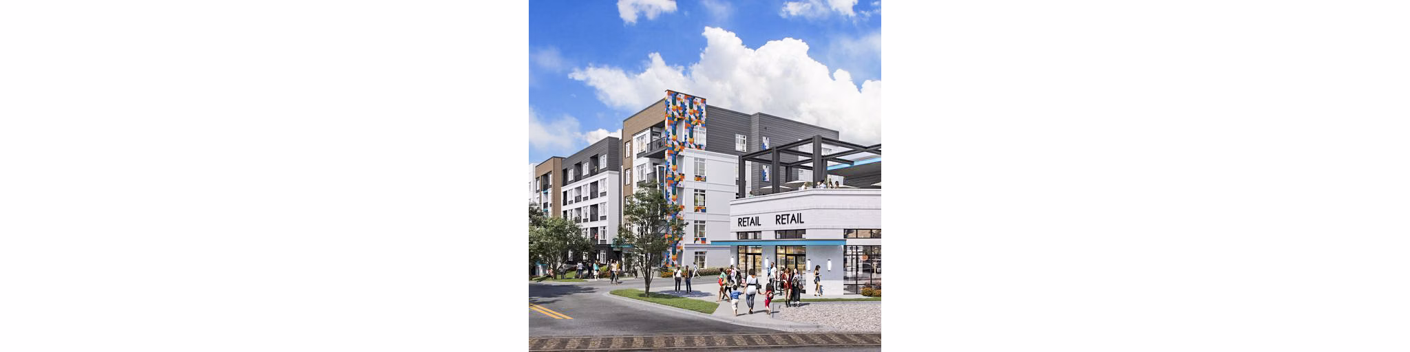 rendering at NoDa Wandry Apartments