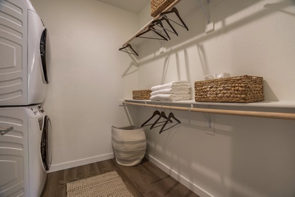 closet at Allaso Journal Center Apartments