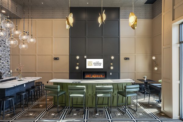 Elegant clubhouse with modern decor at Allaso Journal Center Apartments