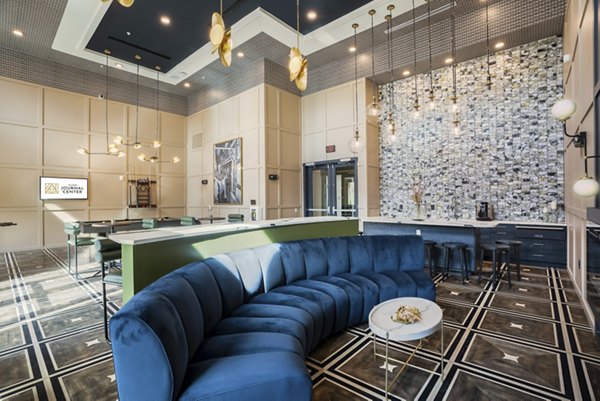 Clubhouse featuring sleek modern design at Allaso Journal Center Apartments