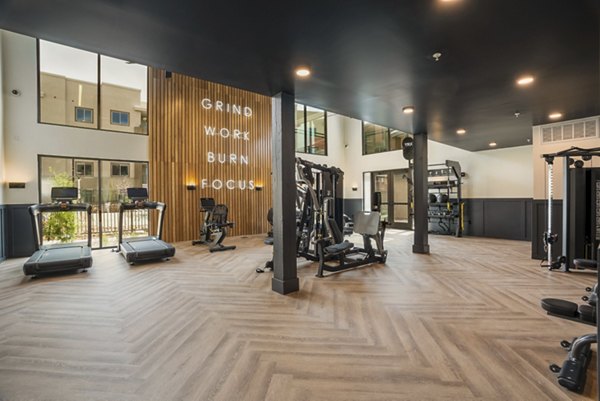 fitness center at Allaso Journal Center Apartments