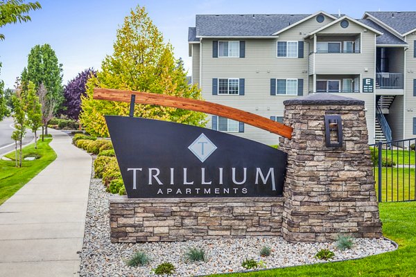 Trillium Apartments: Signage for luxury living community in prime location