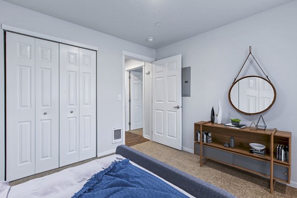 bedroom at Trillium Apartments