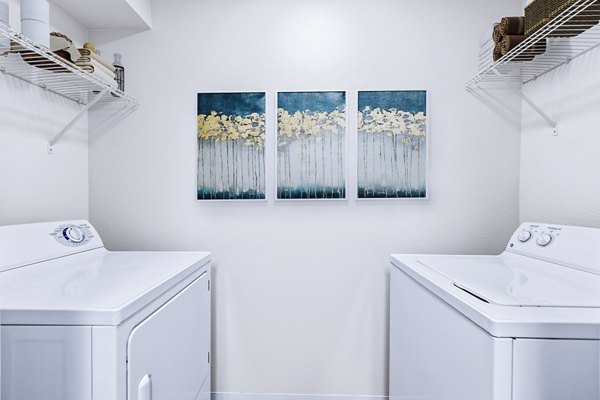 laundry room at Trillium Apartments