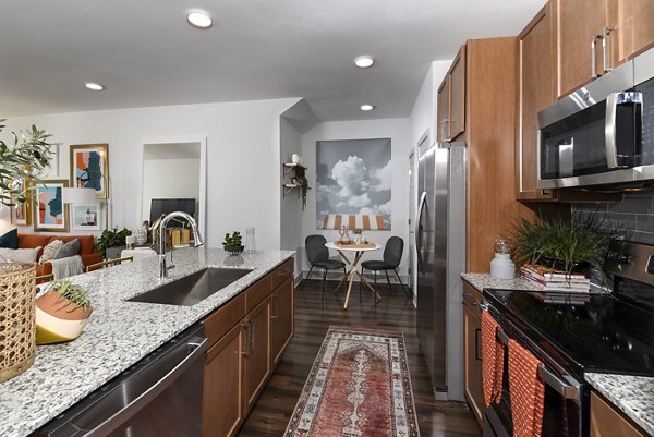 kitchen at Austin Avenue Apartments