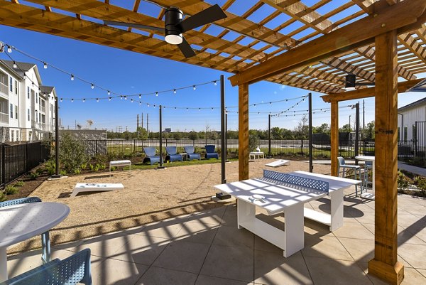 Modern sport court at Austin Avenue Apartments offering premium recreation facilities