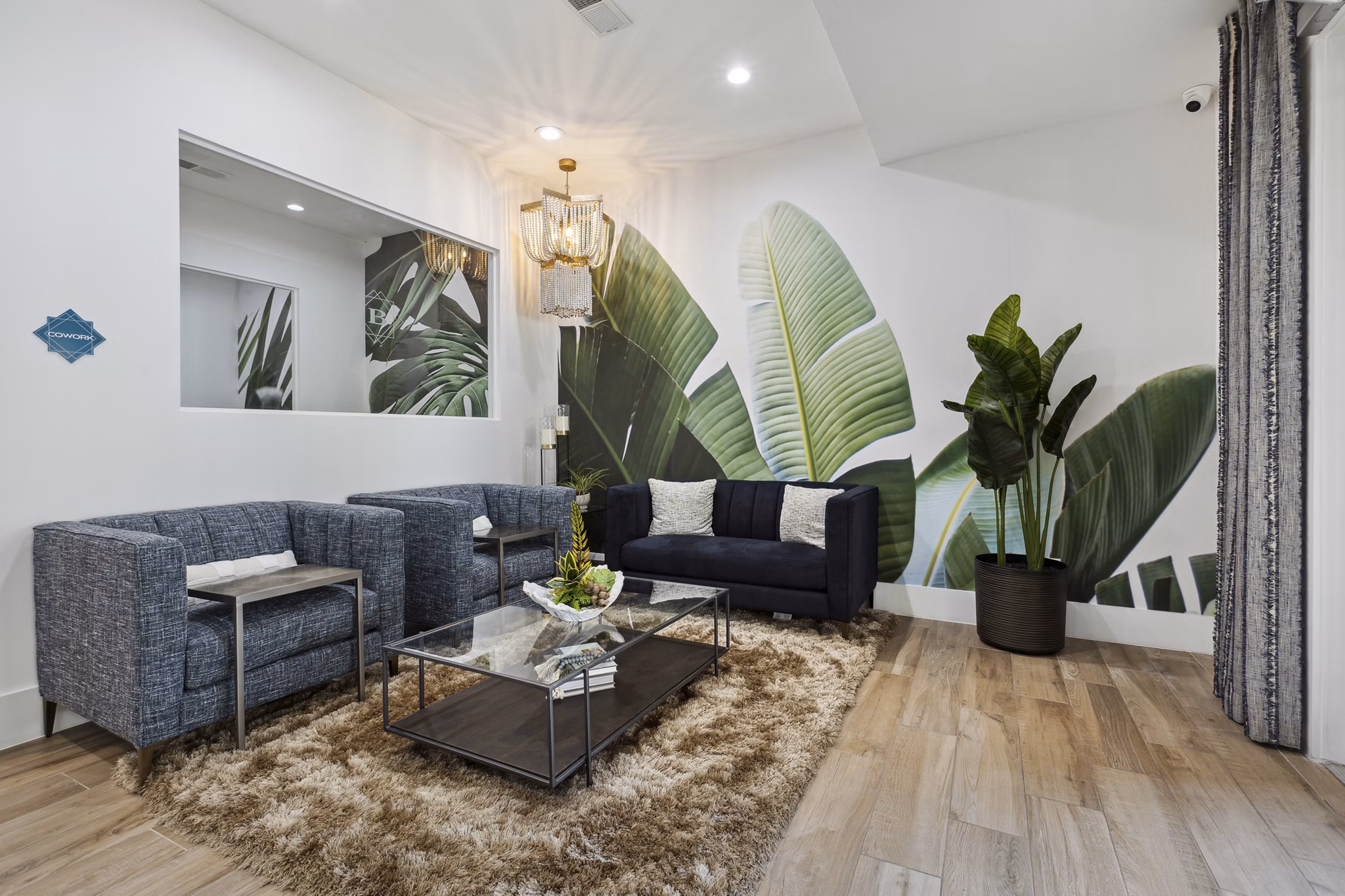 Clubhouse featuring stylish modern decor at The Banks at Rivergate Apartments